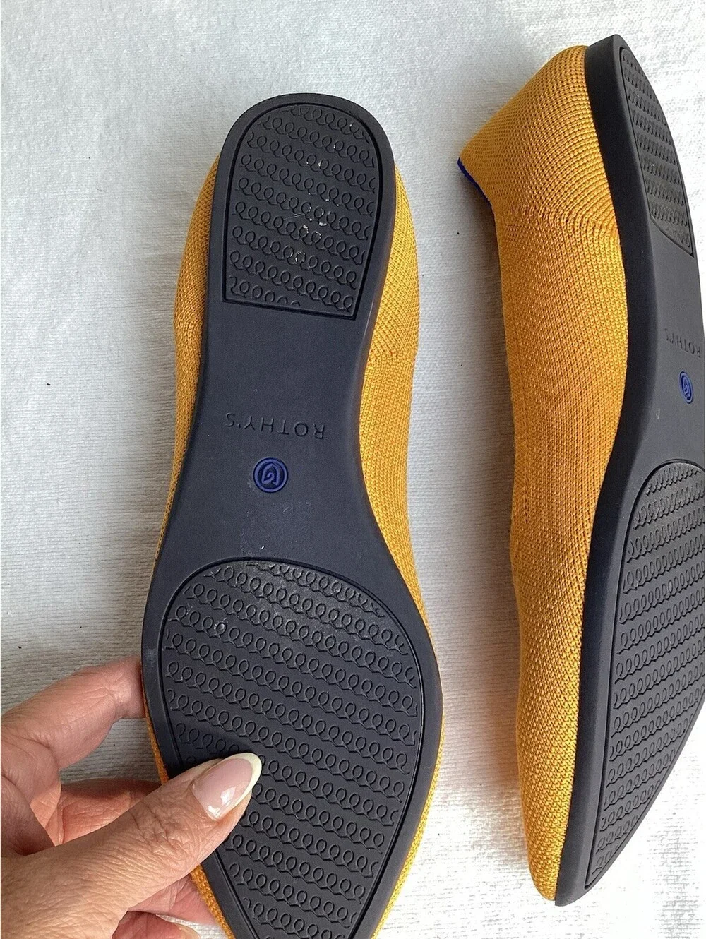 Rothy's The Point Marigold Yellow Flats Women's Size 8
